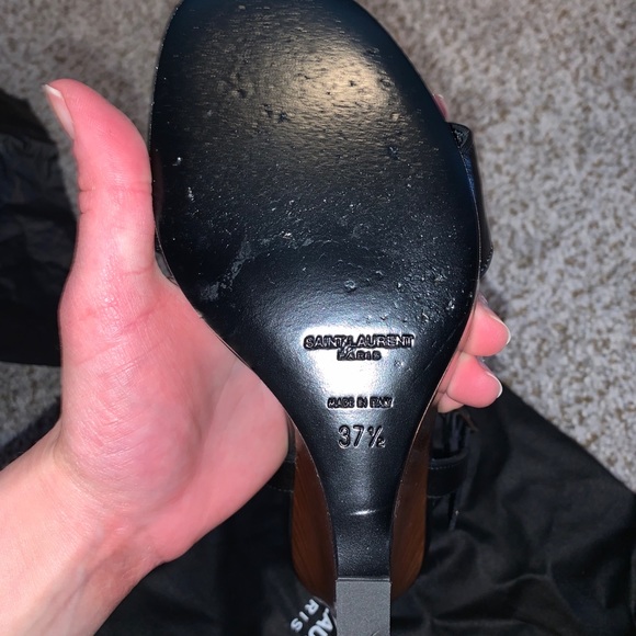 ‼️Saint Laurent Jane Wooden Wedge sandals - Picture 9 of 13